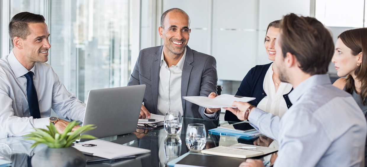 Retained search recruiters in meeting - Sheer Velocity Executive Recruiting